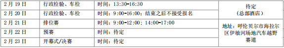 2025 中國(guó)汽車(chē)場(chǎng)地(dì)越野(冰雪(xuě))錦标賽呼倫貝爾站(zhàn) 參賽指南(nán)五 2025 中國(guó)汽車(chē)場(chǎng)地(dì)越野(冰雪(xuě))錦标賽呼倫貝爾站(zhàn) 參賽指南(nán)五